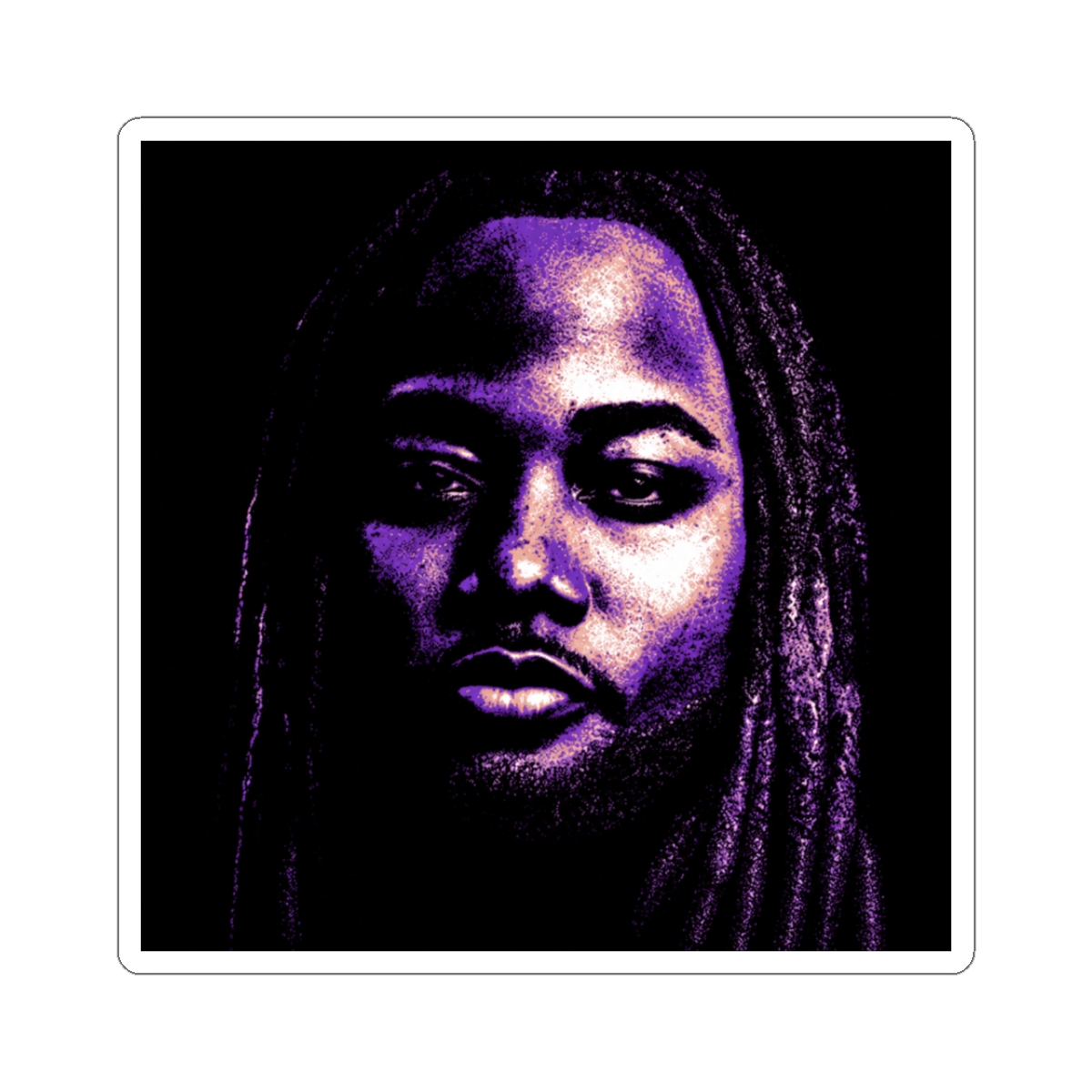popart big face leon thomas Sticker - Official stickers merchandise