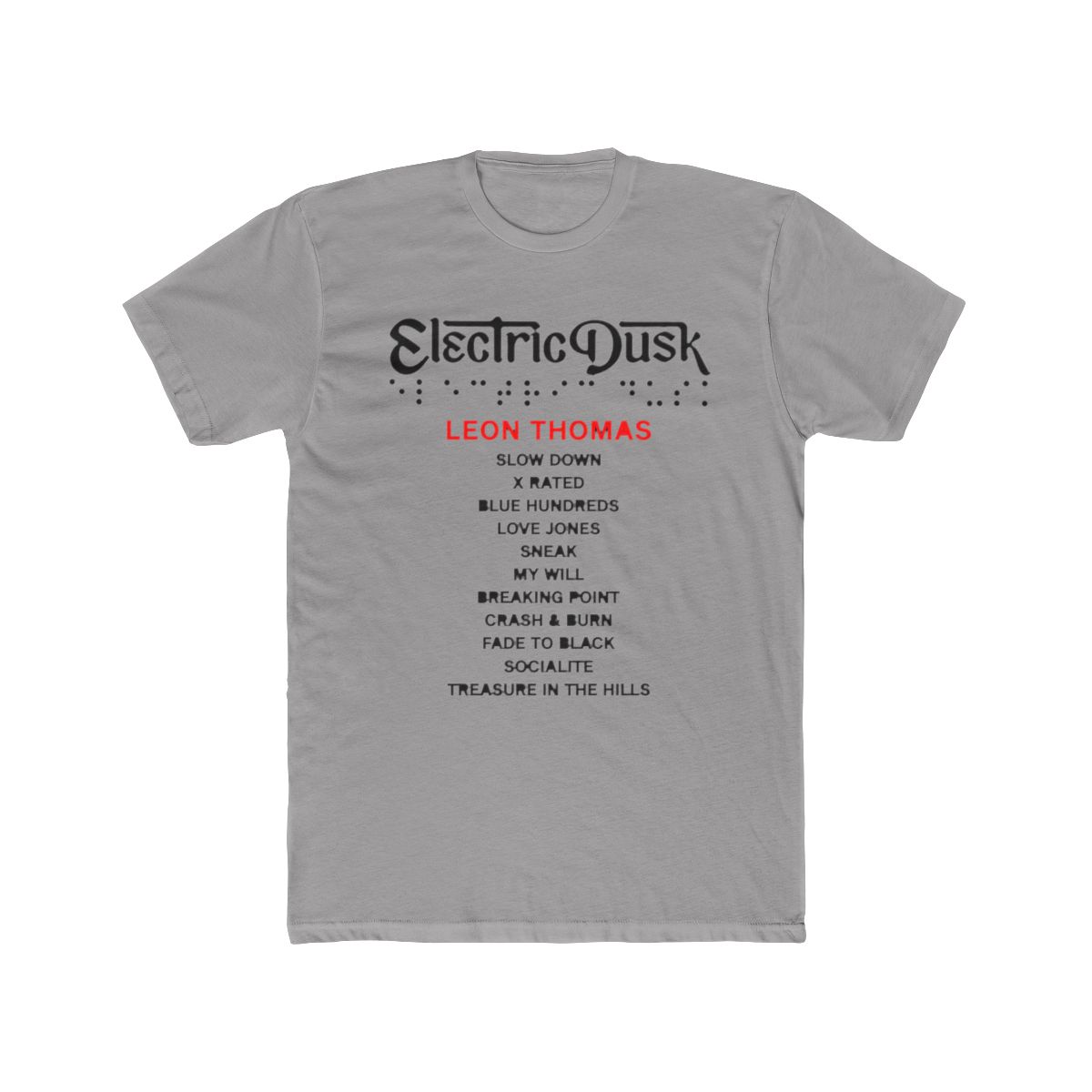 Leon Thomas Merch Electric Dusk T Shirt printed shirt fashion T Shirt short sleeved round neck - Walmart.com - Official t-shirts merchandise