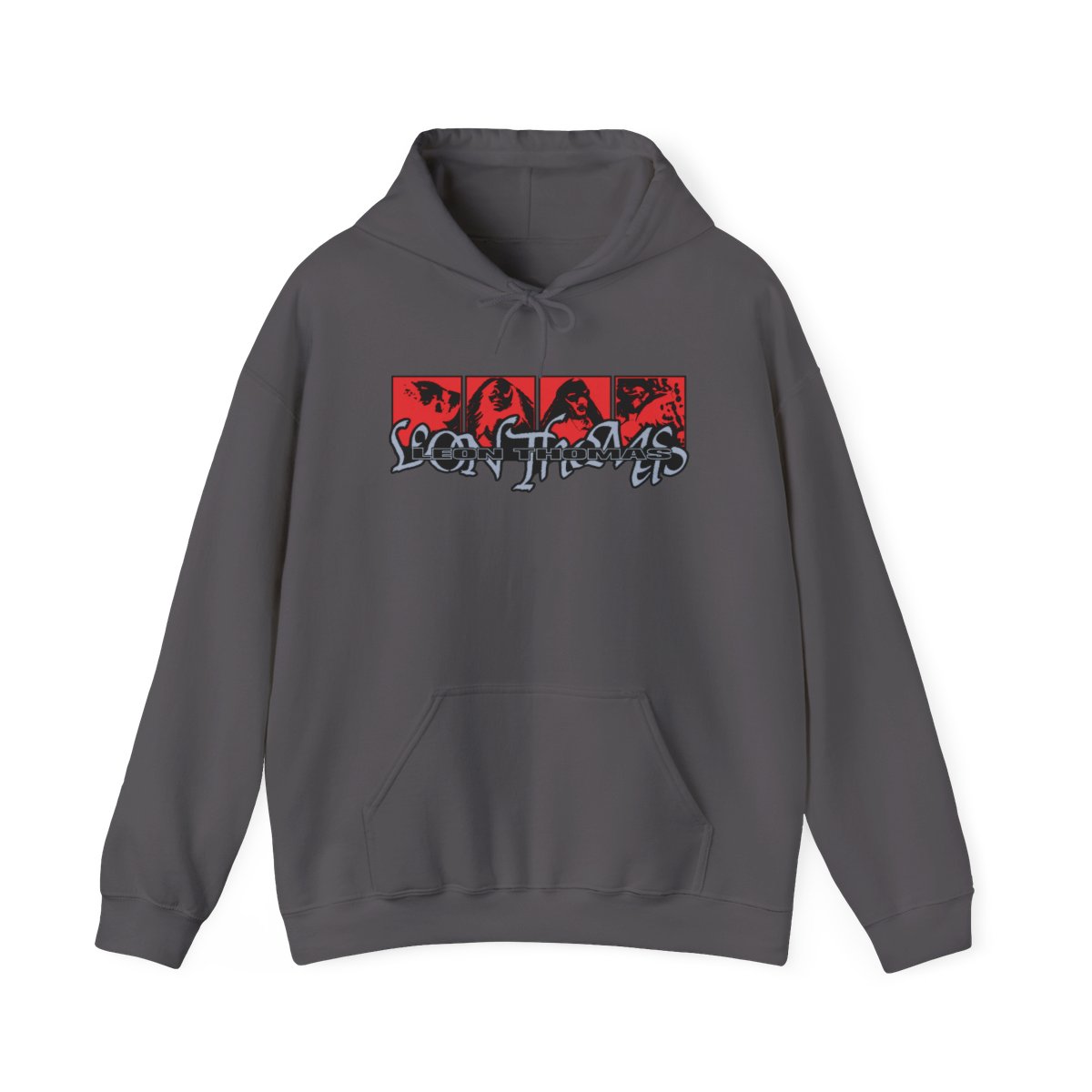 Gothic Red Graphic Hoodie | Leon Thomas Merch - alternate angle 2, merchandise