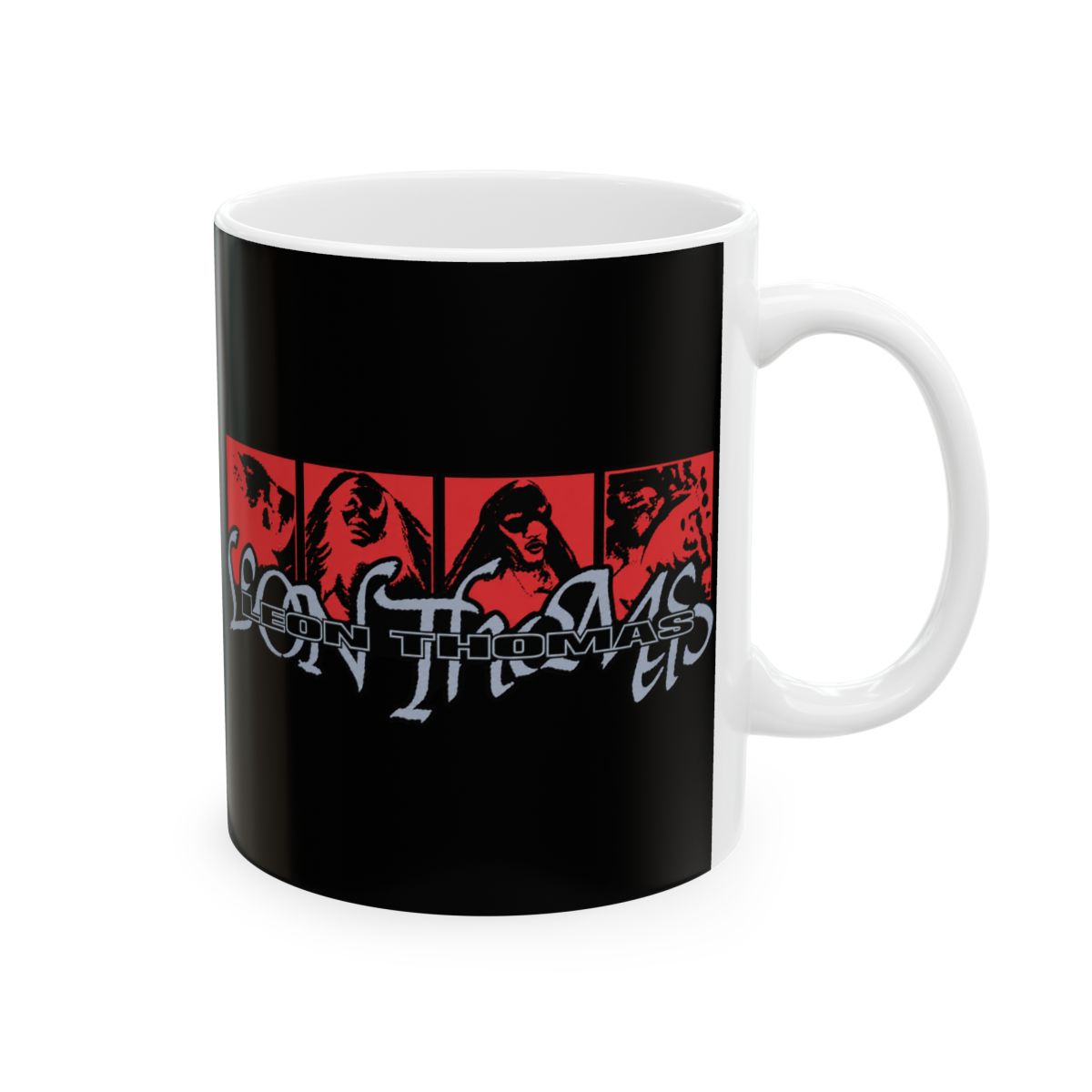 Red and Black Graphic Ceramic Mug | Leon Thomas Merch - Official Mugs & Drinkware merchandise