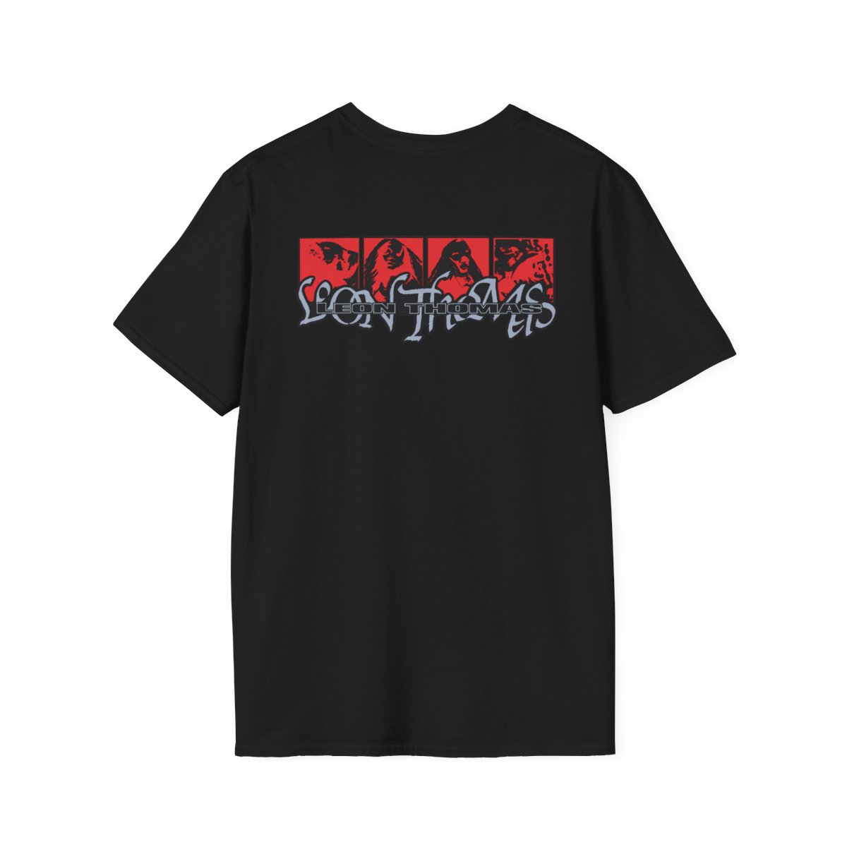 Leon Thomas Mutt Typography T-Shirt | Red and Black Dog Graphic | Leon Thomas Merch - alternate angle 1, merchandise